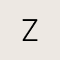 Letter Z Coin Charm in Oxidized Sterling Silver
